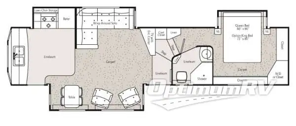 2013 Peterson Excel Winslow 37RKM Floorplan Photo