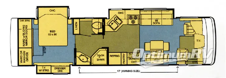2006 Newmar Kountry Star Diesel KSDP 3509 Floorplan Photo