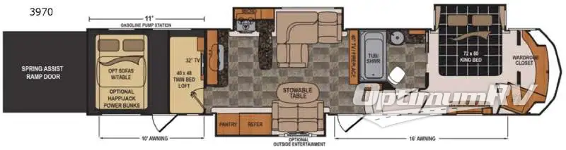 2015 Dutchmen Voltage V3970 Floorplan Photo