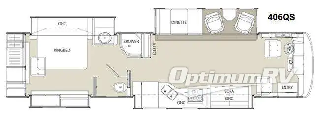 2012 Coachmen Sportscoach Pathfinder 406QS Floorplan Photo