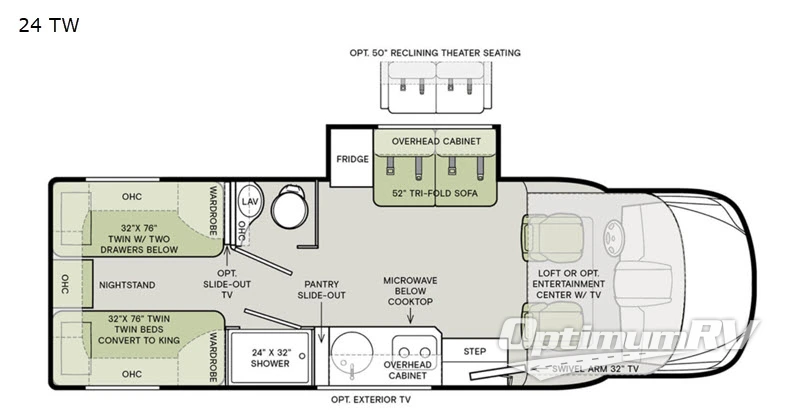 2020 Tiffin Wayfarer 24TW RV Floorplan Photo