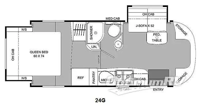 2013 Coachmen Prism 24G RV Floorplan Photo