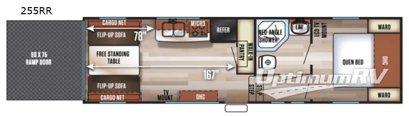 2018 Forest River Cherokee 255RR Floorplan Photo