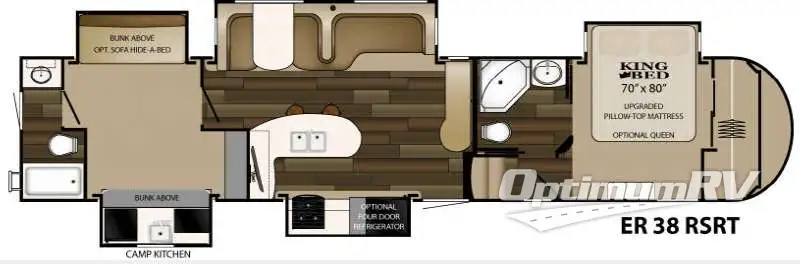 2015 Heartland ElkRidge 38RSRT Floorplan Photo