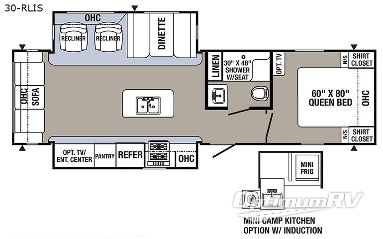 2018 Palomino Puma 30RLIS Floorplan Photo