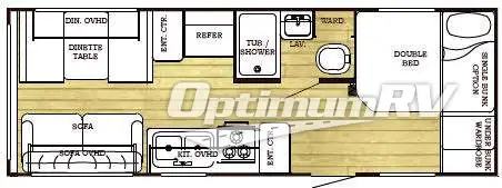 2011 Gulf Stream Ameri-Lite 23BW RV Floorplan Photo