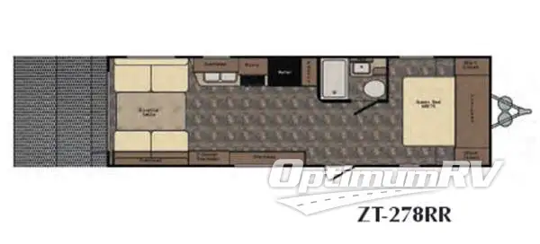 2016 CrossRoads Z 1 ZT278RR Floorplan Photo