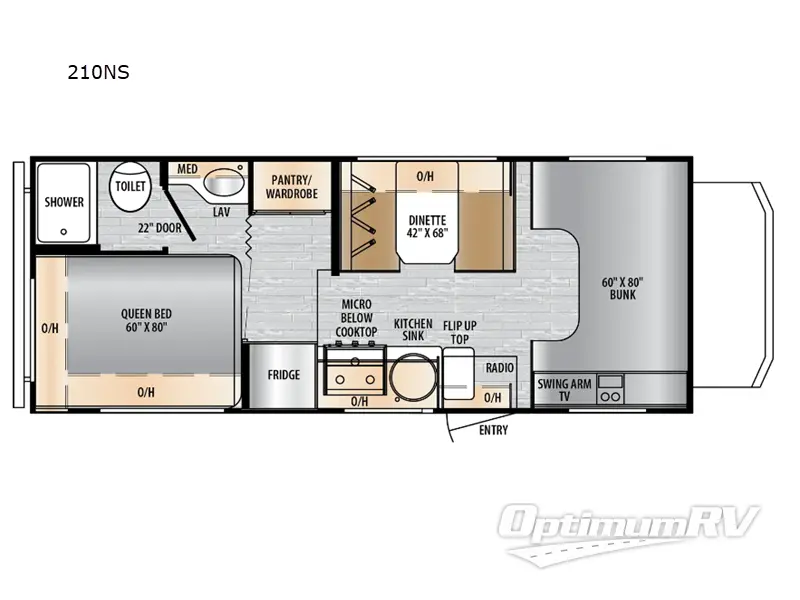 2026 East To West Entrada 210NS Floorplan Photo