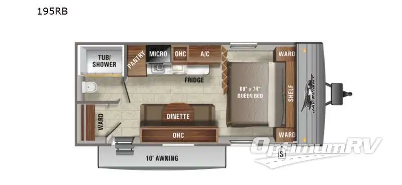 2021 Jayco Jay Flight SLX 7 195RB Floorplan Photo