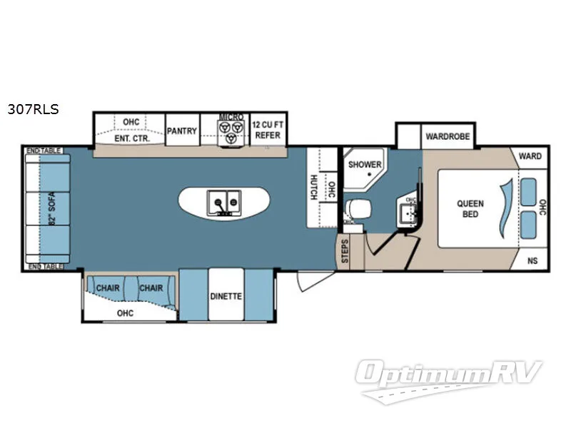 2017 Dutchmen Denali 307RLS RV Floorplan Photo