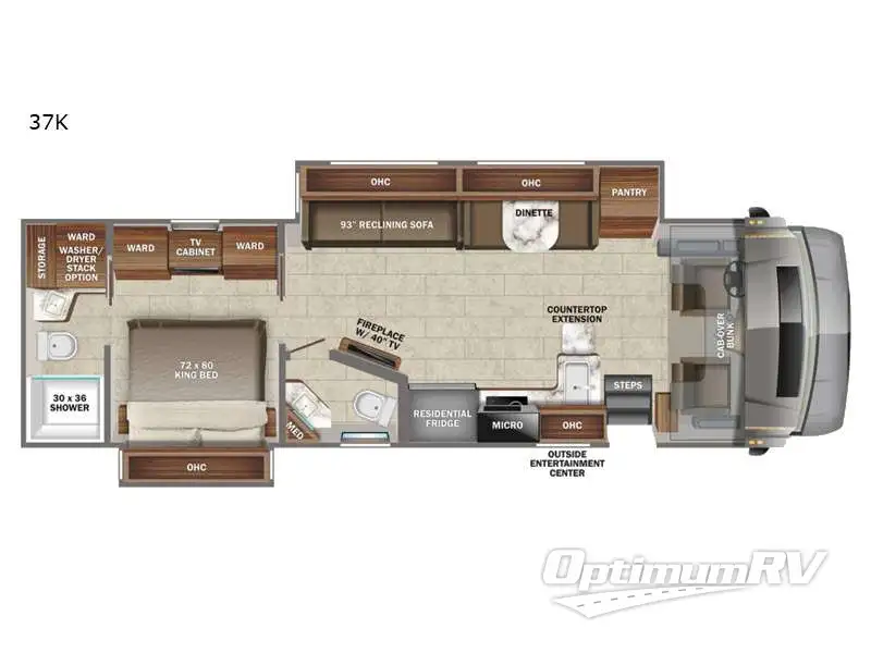 2022 Jayco Seneca Prestige 37K Floorplan Photo