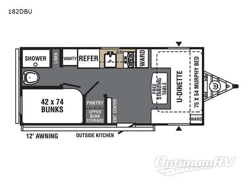 2022 Viking VIKING 182DBU Floorplan Photo