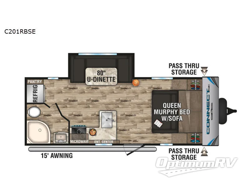 2019 KZ Connect SE C201RBSE Floorplan Photo