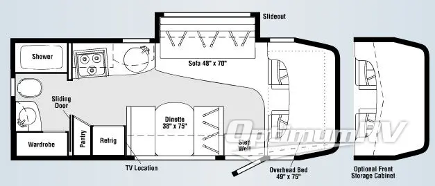 2008 Winnebago View 24H Floorplan Photo