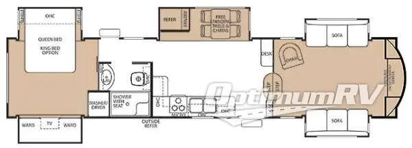2014 Forest River Cedar Creek 38FL Floorplan Photo