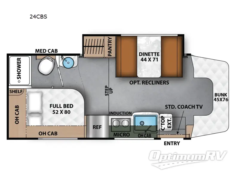 2026 Coachmen Prism Select 24CBS RV Floorplan Photo