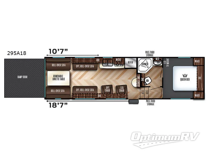 2017 Forest River Vengeance Super Sport 295A18 RV Floorplan Photo