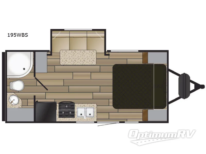 2017 Cruiser Shadow Cruiser S-195WBS RV Floorplan Photo
