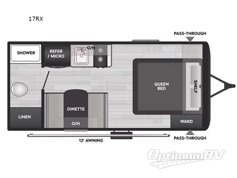 2025 Keystone Coleman Light 17RX RV Floorplan Photo
