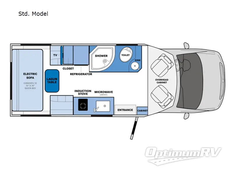 2024 Pleasure-Way Plateau XLTS Std. Model Floorplan Photo