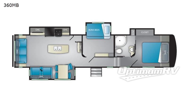 2019 Heartland ElkRidge Focus 360MB Floorplan Photo