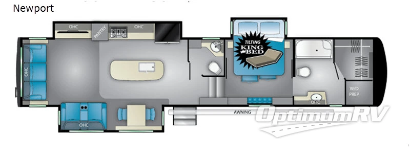 2019 Heartland Landmark 365 Newport Floorplan Photo
