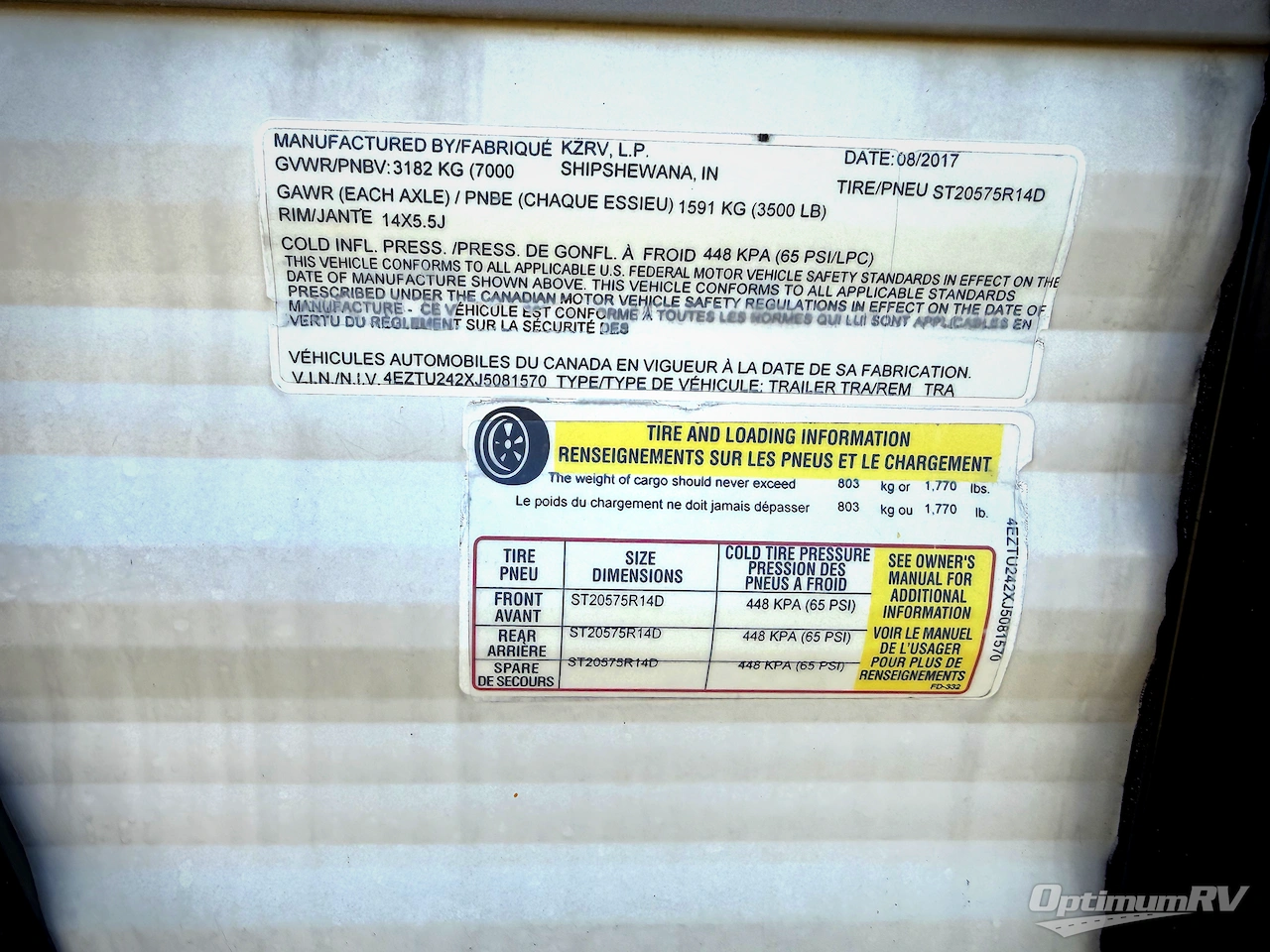 2018 KZ Sportsmen LE 241RLLE Photo 17