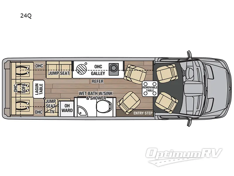 2022 Coachmen Galleria 24Q Floorplan Photo