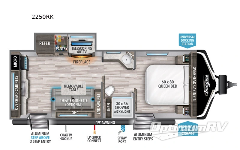2021 Grand Design Imagine 2250RK Floorplan Photo