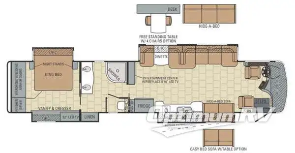 2015 Entegra Anthem 44DLQ Floorplan Photo