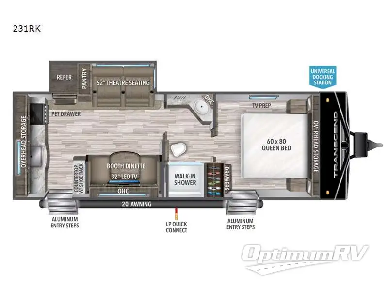 SOLD! - Used 2022 Grand Design Transcend Xplor 231RK Travel