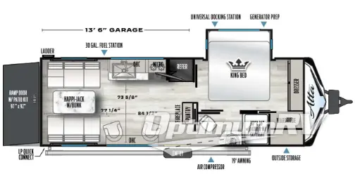 2024 East To West Alta 2400TH Floorplan Photo