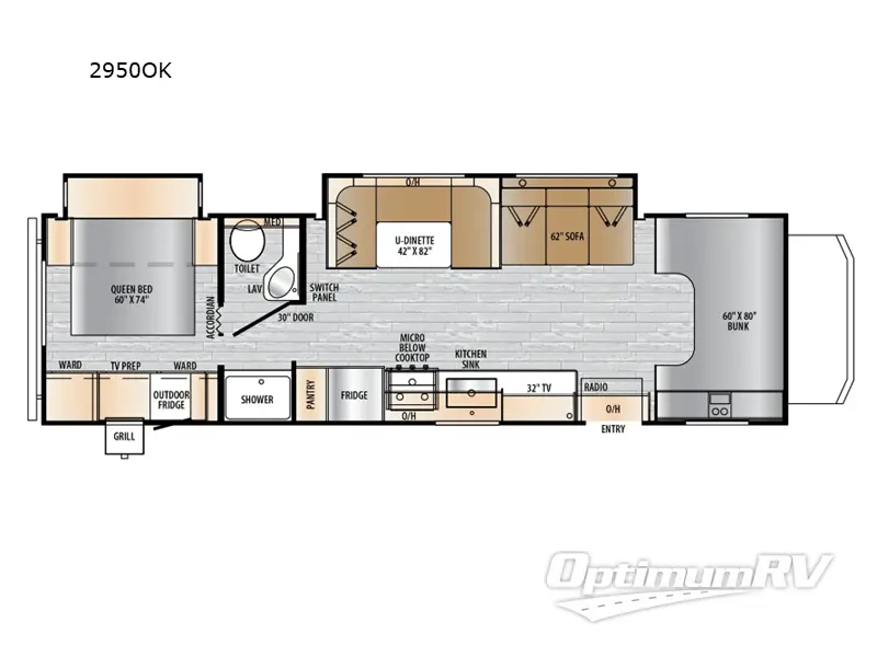 2026 East To West Entrada 2950OK RV Floorplan Photo