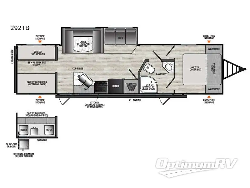2026 Forest River Viking 6K Series 292TB RV Floorplan Photo