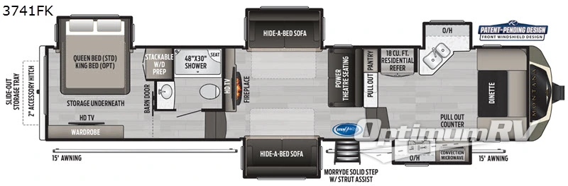 2020 Keystone Montana 3741FK RV Floorplan Photo