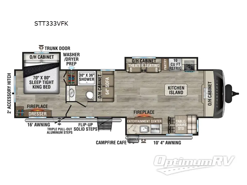 2026 Venture SportTrek Touring Edition STT333VFK Floorplan Photo