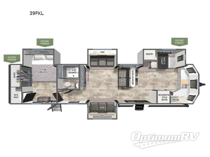 2027 Forest River Puma Vista 39FKL Floorplan Photo