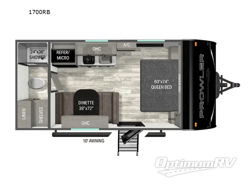 2027 Heartland Prowler 1700RB Floorplan Photo
