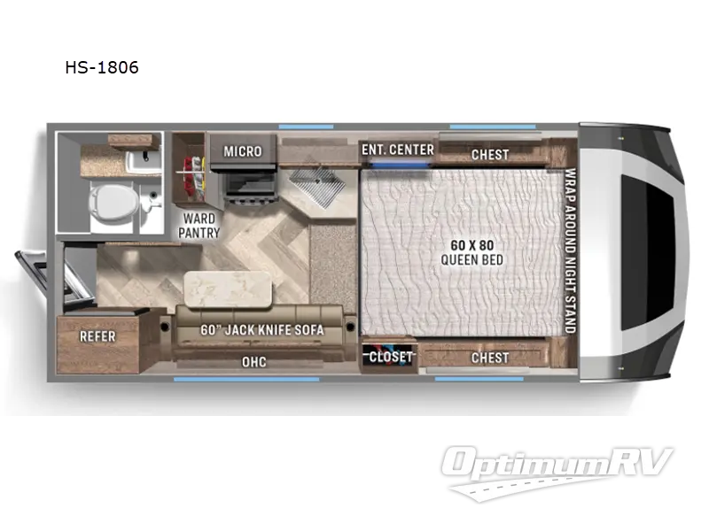 2023 Palomino Real-Lite HS-1806 RV Floorplan Photo