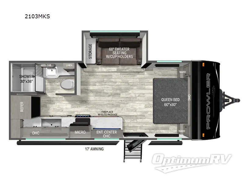 2026 Heartland Prowler 2103MKS Floorplan Photo