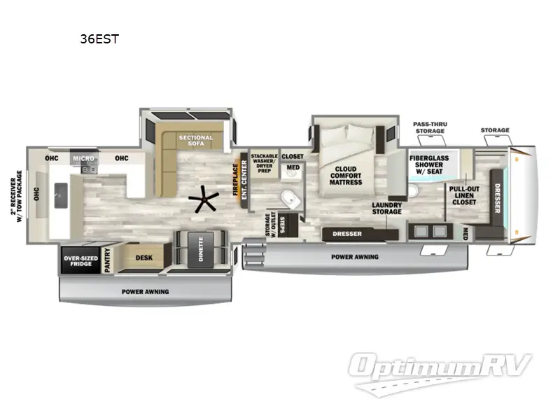 2027 Forest River Sabre 36EST Floorplan Photo