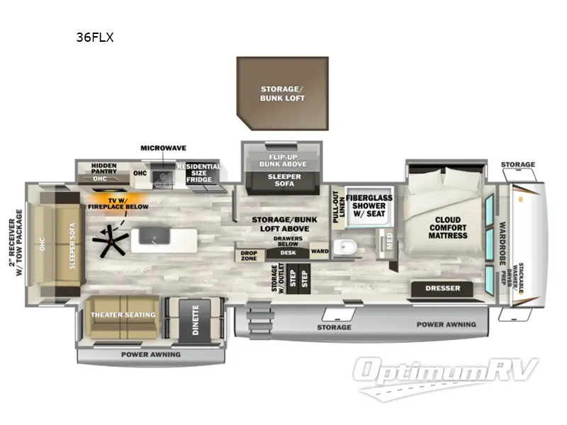2027 Forest River Sabre 36FLX RV Floorplan Photo