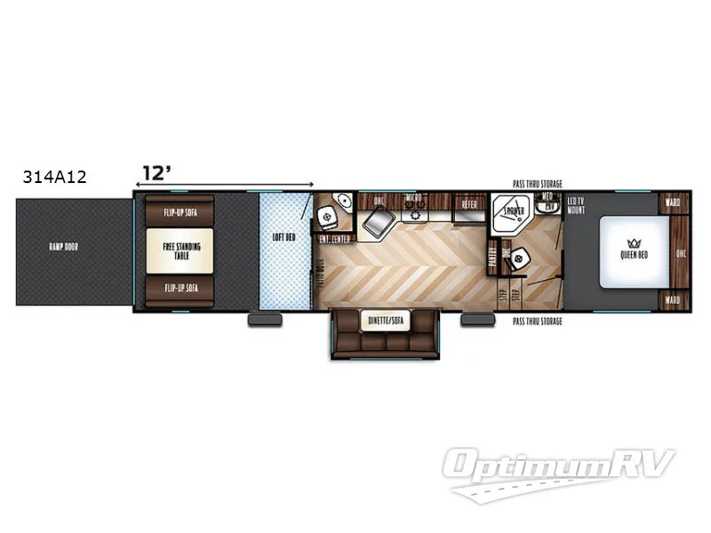 2017 Forest River Vengeance Super Sport 314A12 RV Floorplan Photo