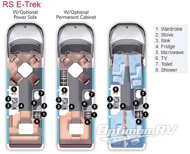 2014 Roadtrek Roadtrek E Trek RV Floorplan Photo