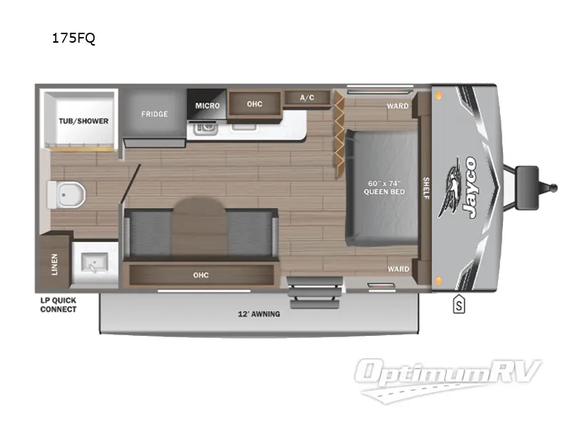 2025 Jayco Jay Flight SLX 175FQ Floorplan Photo