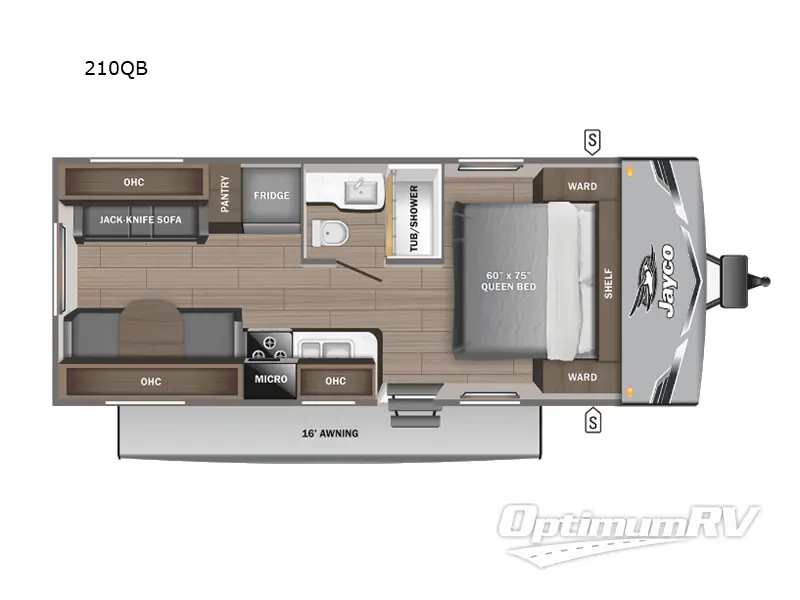 2025 Jayco Jay Flight SLX 210QB Floorplan Photo