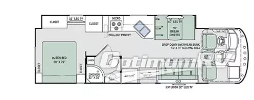 2019 Thor Freedom Traveler A30 Floorplan Photo