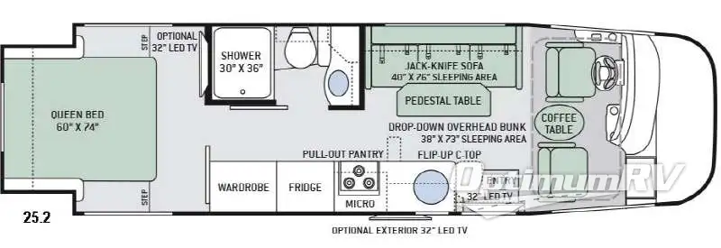 2016 Thor Axis 25.2 Floorplan Photo