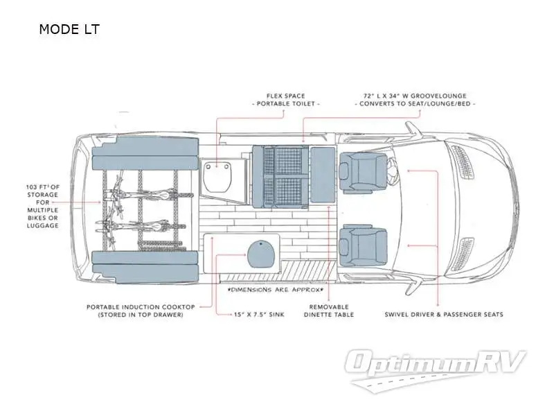 2023 Storyteller Overland Storyteller Overland MODE LT Floorplan Photo