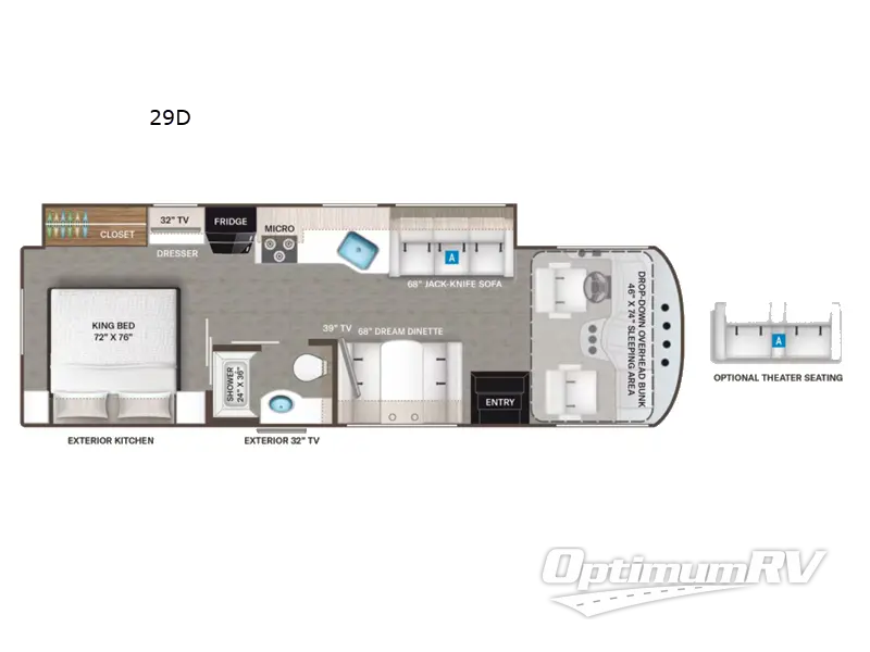 2023 Thor ACE 29D Floorplan Photo